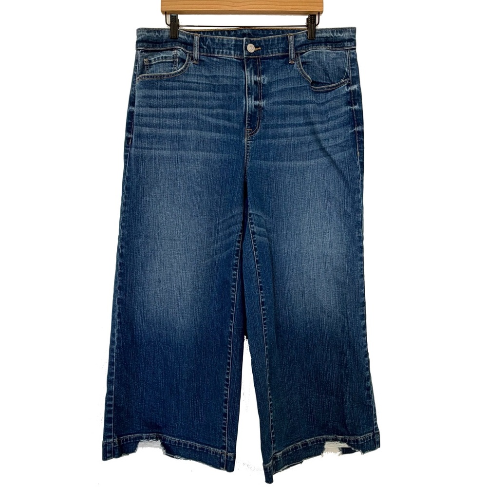 Torrid Blue Wide Leg Distressed Jeans - See Measurements